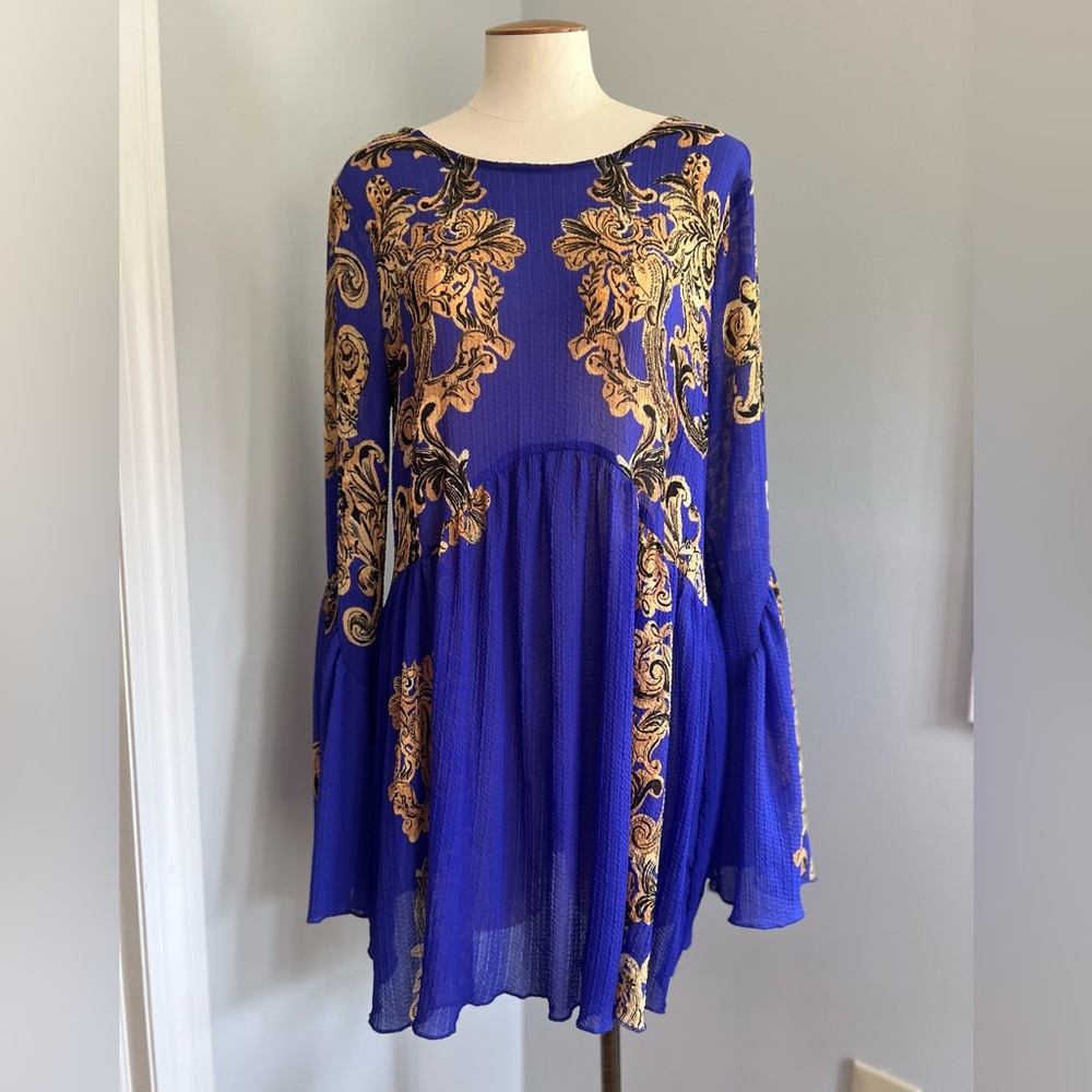 Free People Symphony Bell Sleeve Dress XS